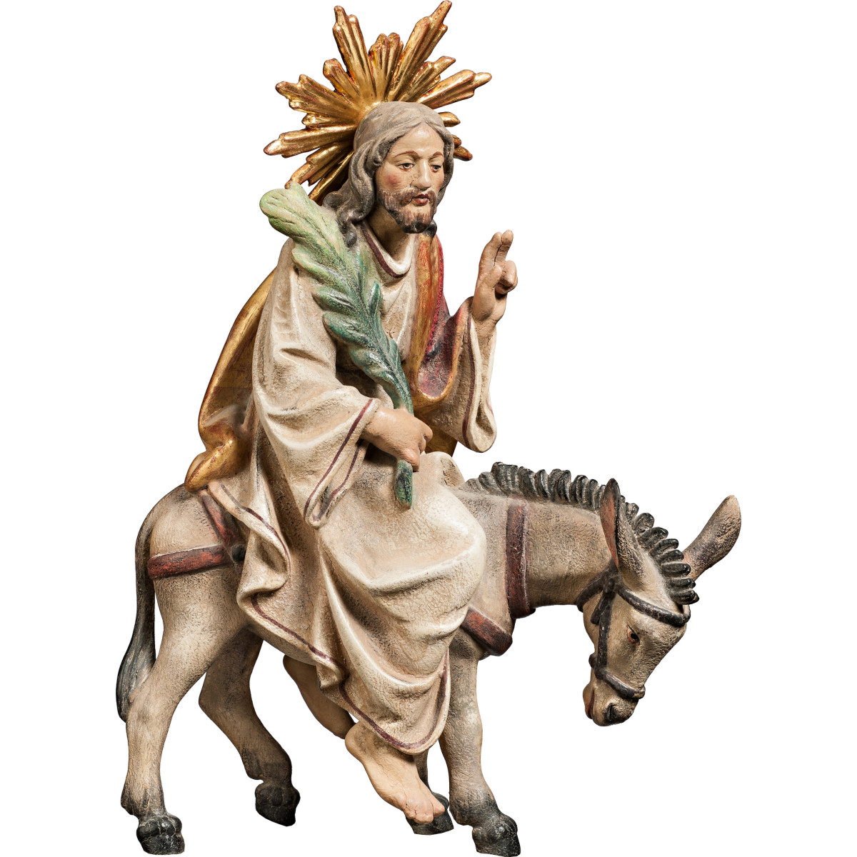 Jesús con las palmas en burro (sin base)